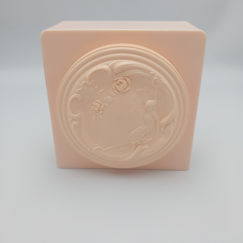 Vintage White Shoulders Bath Powder Empty Jar Vanity Collectible Retro